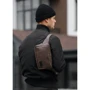 Мужская поясная сумка Sambag Harvi коричневая (88213061): Пол Мужской