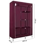 Шкаф Stenson раскладной 105х45х175 см (R30898 wine red) фото 4