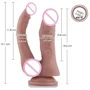 Двойной фаллоимитатор-насадка Hismith 9.8" Double Penetrator Silicone Dildo