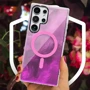 Чехол для телефонов Epik TPU Case Shiny Mountain MagFit Pink for Samsung S938 Galaxy S25 Ultra