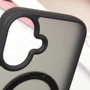 Чехол для iPhone Mobile Case Metal Buttons with MagSafe HQ Ring Black for iPhone 16 фото 7