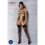 Корсет с открытой грудью Passion DOMINICA CORSET Вeige XXL/XXXL (стринги в наборе)