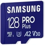 Карта памяти Samsung 128GB microSDXC Class 10 UHS-I U3 V30 A2 Pro Plus + adapter (MB-MD128SA/EU): Тип карты MicroSDXC