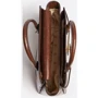 Сумка жіноча GUESS ENISA HIGH SOCIETY SATCHEL коричнева (HWCB8421060-BRO): Фактура Тиснение, Глянцевая