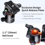 K&F Concept T255A3+BH-28L (KF09.112): Максимальная нагрузка 10 кг