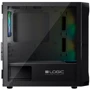 Корпус Logic concept PORTOS MESH+GLASS ARGB fans 3x120mm BLACK (AM-PORTOS-10-0000000-0002): Материал передней панели пластик и металл