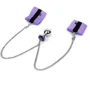 Наручники с металлической анальной пробкой Art of Sex Handcuffs with Metal Anal Plug size M Purple