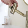 Смеситель для раковины Lefton Single-Hole Rotatable Faucet with Temperature Display-BF2204 Brushed Gold фото 12