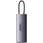 Адаптер Baseus Adapter StarJoy USB-C to HDMI4K+3xUSB3.1+PD+RJ45+SD Gray (WKWG080213): Інтерфейс підключення USB 3.1, USB-C
