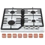 Варочная поверхность Ventolux HSF640 Y3 CS WH: Рабочая поверхность эмаль