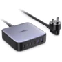 Зарядное устройство Ugreen Wall Charger 4хUSB-C+2xUSB CD271 GaN 200W Gray (40914): Особенности USB-C, Power Delivery (PD), Быстрая зарядка