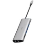 Адаптер WIWU Adapter Alpha A11 USB-C to USB-C+3xUSB3.0+USB2.0+SD+VGA+HDMI+RJ45+3.5mm Grey