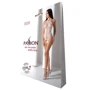 Бодистокинг с имитацией корсетной шнуровки Passion BS094 One Size, white