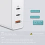 Зарядное устройство Baseus USB-C Wall Charger Mini GaN 2xUSB-C+USB 120W White (CCGAN-J02): Сила тока 2.4А и более