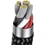 Кабель Baseus Cable USB-C to Lightning Explorer Series Auto Power-Off 20W 2m Black (CATS000101): Довжина 2 м
