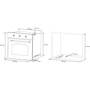 Духовой шкаф электрический Eleyus SELENA 6006 BL+RB: Объем, л 62