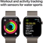 Apple Watch Series 10 46mm GPS + Cellular Natural Titanium Case with Natural Milanese Loop - S/M (MC7Q4)
