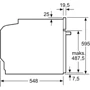 Духова шафа електрична Bosch HBA553BA0: Об'єм, л 71