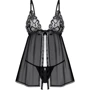 Пеньюар и трусики Obsessive Blomentis babydoll & thong XL/2XL