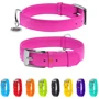 Ошейник WAUDOG Glamour без украшений 35 мм 46-60 см розовый с QR паспортом (33227): Производитель WAUDOG