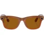 Смарт-очки Ray-Ban Meta Wayfarer Shiny Caramel Frame Brown Lenses size M (RW4006 670683 50-22)