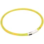 Ошейник Croci для собак с подзарядкой LED светится USB силикон Желтый 70 см (C5020256)