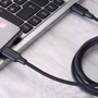 Кабель Proove Cable USB-C to USB-C Striped Silicone 60W 1m Black фото 3