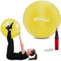Мяч для фитнеса Hop-Sport HS-R055YB yellow 55 см: Особенности С насосом