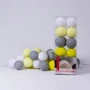 Гирлянда Cotton ball lights на 10 шаров 2,7м, Yellow Stone: Тип Хлопковые шарики