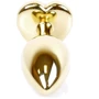 Анальная пробка с кристаллом BOSS of TOYS Boss Series - Jewellery Gold Heart PLUG Purple S, BS6400043