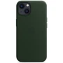Чехол для iPhone Apple Leather Case with MagSafe Sequoia Green (MM173) for iPhone 13: Цвет зеленый