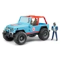 Джип Bruder Jeep Cross country + фигурка гонщика, 1:16 (02541)