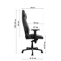 Геймерское кресло GT Racer X-8007 Black/White фото 8