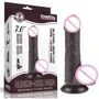 Фаллоимитатор LoveToy Sliding-Skin Dual Layer Dong 7" Black