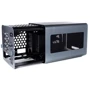 Корпус QUBE V8 Black (QBV8D_FBNU3): Материал передней панели алюминий и сталь