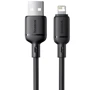 Кабель Baseus USB Cable to Lightning Silky Series 2.4A 1m Black (P10377702113-00)