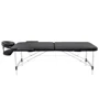 Массажный стол 4FIZJO Massage Table Alu W70 Black (P-5907739318398)