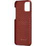 Чехол для iPhone Pitaka MagEZ Case Herringbone Red/Orange (KI1207) for iPhone 12 mini: Цвет красный