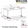 Витяжка WEILOR PTS 62652 FBL 1300 LED Strip фото 9