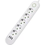 Мережевий фільтр Voltronic Power F05U White 5 розеток 3xUSB 1.5м (F05U-WHITE)