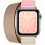 Apple Watch Series 4 Hermes 40mm GPS+LTE Stainless Steel Case with Rose Sakura/Craie/Argile Swift Doubl Tour (H078731CJAE): Розмір 40mm