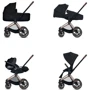 Прогулочная коляска Cybex Priam by Jeremy Scott Wings black (519001979): Материал колес EVA