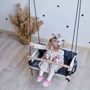 Гойдалки дитячі Infancy Маршмелоу тканинні підвісні карамельна основа з матрацом Їжачок: Тип подвесная качель