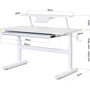 Детский стол ErgoKids TH-215 с полкой S50 XL White (TH-215 W + BD-S50 XL): Тип Парта