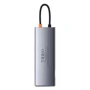 Адаптер Baseus Adapter USB-C to 3xUSB3.0+HDMI+TF+SD+USB-C+VGA+RJ45 Gray (CAHUB-CU0G): Колір серый