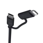 Кабель Usams USB Cable to Lightning/microUSB 2in1 U-Gee 1m Black (US-SJ077): Длина 1 м