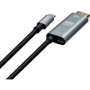 Кабель і перехідник Vinga USB-C to DisplayPort 1.5m v1.4 8K60Hz PD 100W port (VCPVCCD1415PD)