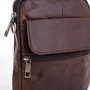 Чоловіча сумка Buffalo Bags через плече коричнева (SHIM7350C-brown): Фактура матова, Гладка