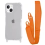 Чехол для iPhone WAVE Clear Case with Strap Orange for iPhone 15
