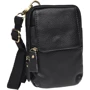 Чоловіча сумка через плече Keizer чорна (K11024-black): Матеріал Натуральна шкіра
